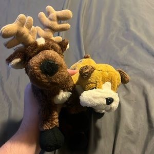 Bulldog and Moose Webkinz